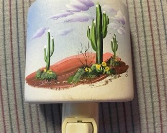 Handpainted Desert night light cover