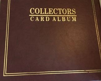 Basketball cards in album