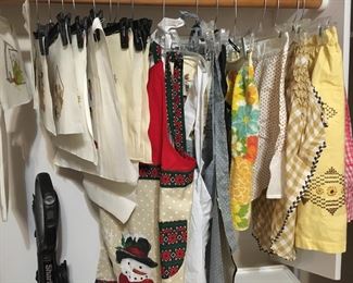 Vintage hand-crafted aprons VGC