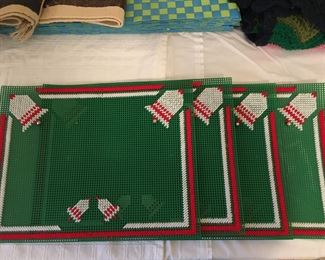 Handcrafted Christmas placemats