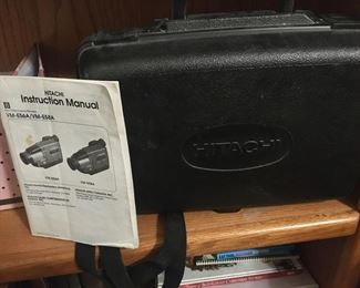 Hitachi movie camera in case w/ manual