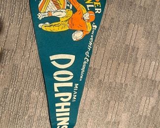 1972 Souvenir of Champions Miami Dolphins pennant!!