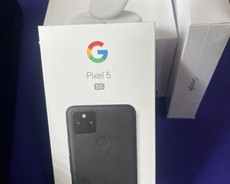 Google Pixel 5 5G phone with accessories, unopened with box