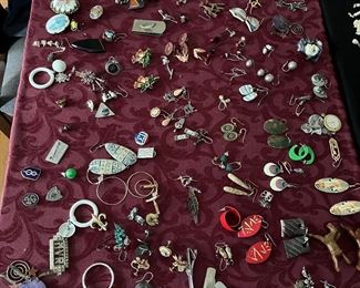 Large variety of earrings