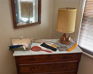 Art deco dresser w/ marble top