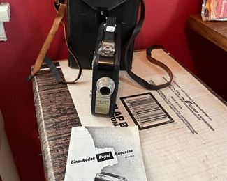 Cine-Kodak total magazine camera with case and manual.
