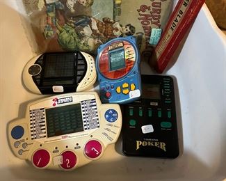 Vintage hand toys and magazine