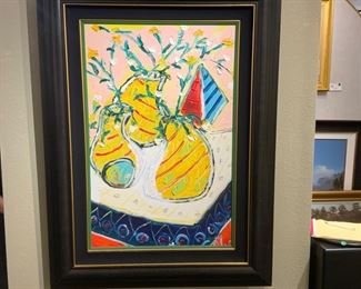 6.Tony Curtis- “Three Golden Vases “ 
36x24 Original Acrylic On Canvas
Retail $16,000