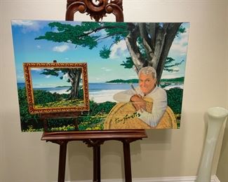 19. Tony Curtis- “Tony In Carmel” 
Artist enhanced Giclee’ 24x36
Retail $2500