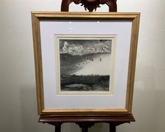 83. Stanislav Nikireyev  - “Countryside with Geese” 16 x 14 #49/80
Retail $1450