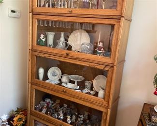 . . . love this barrister bookcase with lead glass