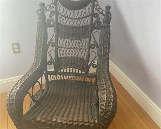 mid to late 1800's Wicker Chair in EXCELLENT condition! 