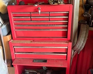 Tool box with tons of tools inside!