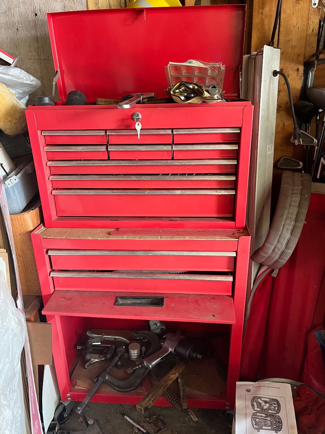 Tool box with tons of tools inside!