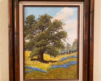 Texas Bluebonnet painting.....To register in order to place bids go to www.capitolsalesservices.hibid.com
