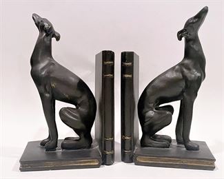 Greyhound bookends........To register in order to place bids go to www.capitolsalesservices.hibid.com