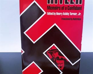Book, 'Hitler Memoirs of a Confidant' edited by Henry Ashby Turner, Jr. ......To register in order to place bids go to www.capitolsalesservices.hibid.com