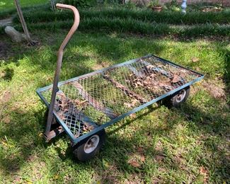 Flat garden cart......To register in order to place bids go to www.capitolsalesservices.hibid.com