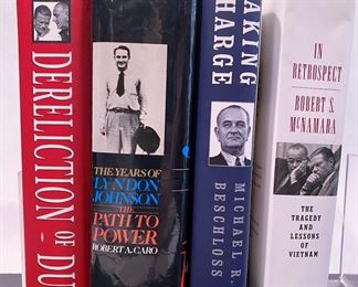Books on Lyndon B. Johnson ........To register in order to place bids go to www.capitolsalesservices.hibid.com