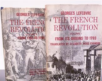 Books on the French Revolution by Georges Lefebvre......To register in order to place bids go to www.capitolsalesservices.hibid.com
