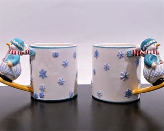 Waterford Holiday Heirlooms Lismore Lyle Mugs.....To register in order to place bids go to www.capitolsalesservices.hibid.com