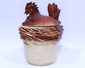 Vintage McCoy Pottery Hen on Nest Cookie Jar