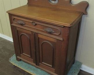 Victorian Walnut Washstand