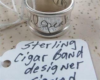 Sterling Cigar Band