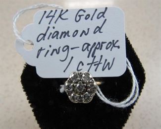 14K Gold Diamond Ring
