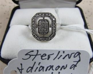 Sterling & Diamond Ring