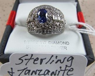 Sterling & Tanzanite Ring