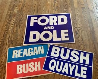 vintage political signs