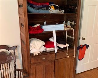 created "pie safe" and vintage clothes