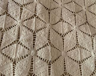 crochet bedspread, queen