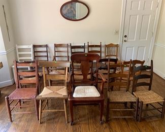 16 different straight back chairs