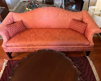 CHIPPENDALE CAMELBACK SOFA