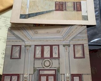 original architecture mock-ups/drawings