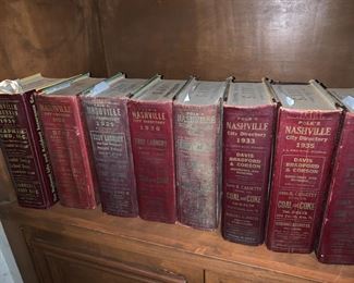 Nashville City Directories beginning in 1926 -original