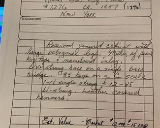 Appraisal #1 for piano c.2015