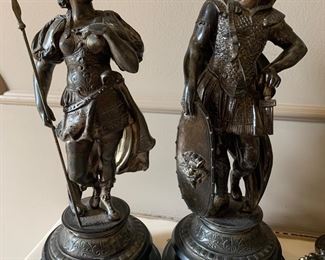 White metal classical figures