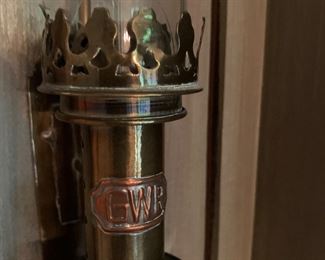 GWR railroad lamp brass