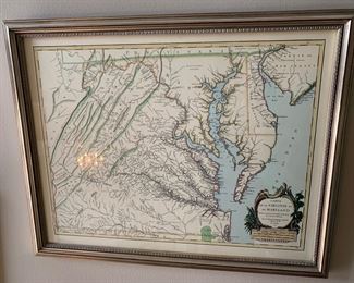 framed map