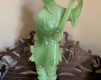 Glass "jade" figure