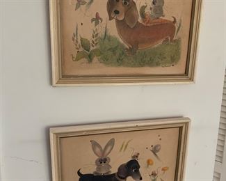 weiner dog dachshund art original