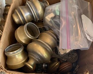 brass fitting and knobs