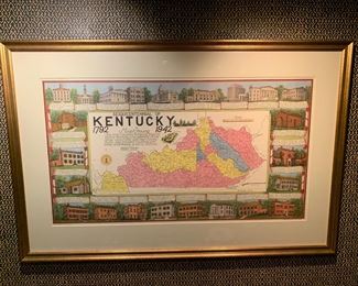 1942 Kentucky Sesquicentennial map