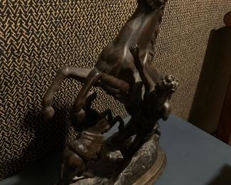 White metal sculpture