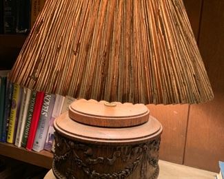 architectural element made into a lamp