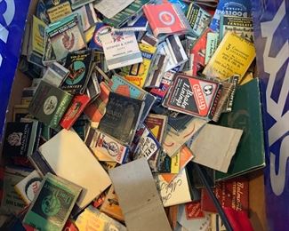 Vintage matchbooks, 1940s plus