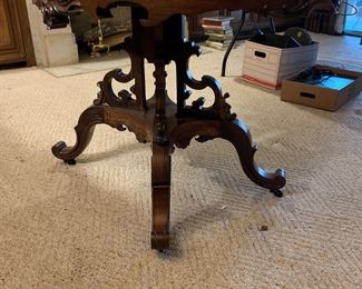 Marble top Victorian table